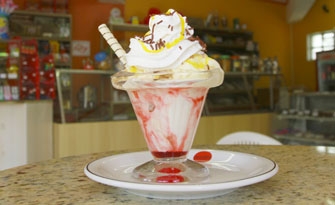 O creme dá um sabor todo especial ao sorvete